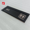 Custom Restroom Sign Acrylic Stainless Steel Bathroom Toilet Washroom Door Sign Self-adhsive Unisex Men Women Restroom Logo Sign