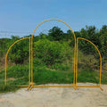 New Style B-2704 Metal Wedding Flower Arch Gold Door Backdrop for Party Event