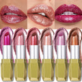YABAOLIAN NEW High Shine Lipstick Glitter Lip Gloss Diamond Shimmer Pigment Metallic Glossy Lip Gloss Sparkling  Lipstick