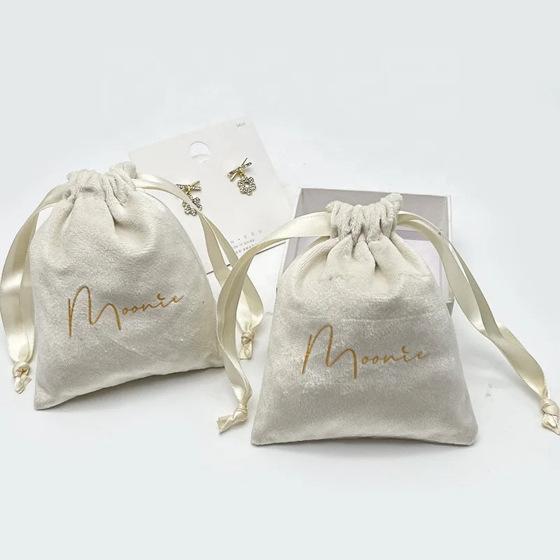 Custom Luxury Jewelry Bags Velvet Pouch With Logo for Jewelry Pouch for Perfume Keys