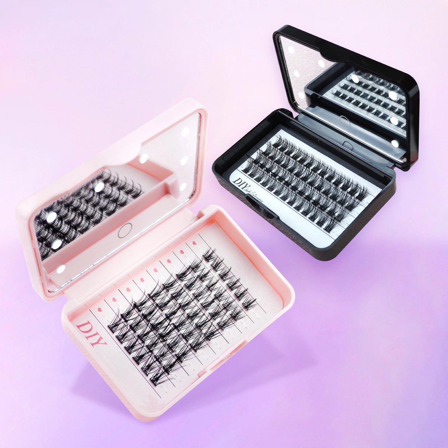 Wholesale DIY Eyelash Cluster Lashes Feather 0.07mm Synthetic Hair Custom Logo Lash Book