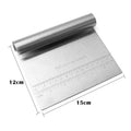 Stainless Steel Scrapers Cutter and Round 700 to 800 Gram Play Molds 2 Pieces Bowl Food Baking Tools Sets Dough Scraper