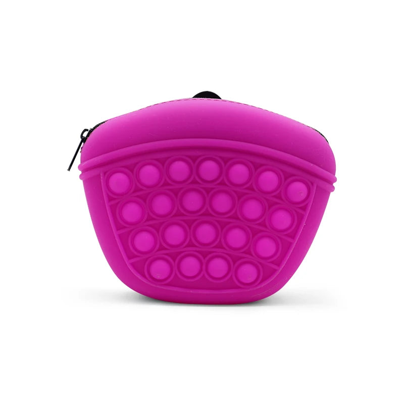 Wholesale Food Grade Silicon Dog Food Bag Pet Snack Storage Treat Bag Large Silicone Dog Treat Pouch Dogs Accessories