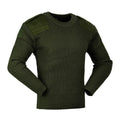 In-Stock Olive Green Pullover Sweater Custom Polyester & Wool Jersey with Round Neck Breathable Knitted Design for Winter
