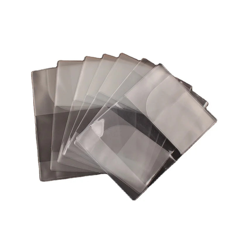 Factory Price Fashionable Clear Plastic PVC Card Holder Customizable Logo & Print Credit Card Passport Cover Silk & PP Material