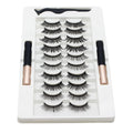 Top Quality 5 Magnets Eyelashes Wholesale Price 3d Magnetic Eyelashes Kit with Magnetic Eyeliner Private Label Magnetic Eyelash