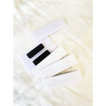 Blank White Magnetic Reusable Plastic PVC Acrylic Name Badge