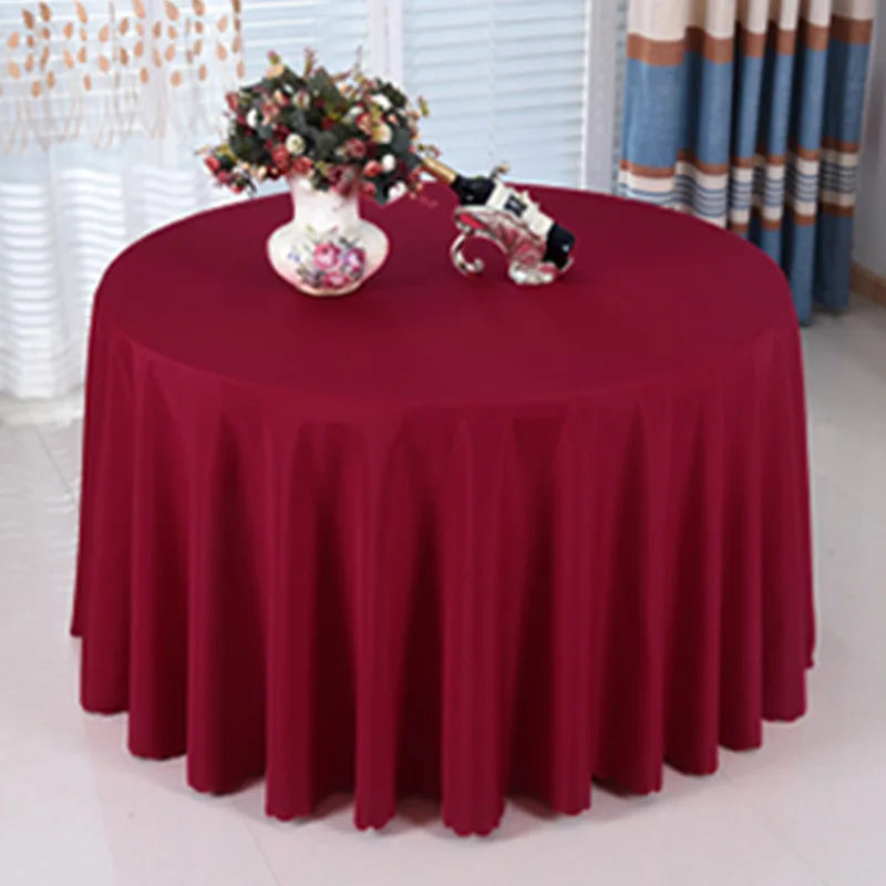 Custom Size Welcome Mantel De Mesa Simple Home Decor Tablecover Black White Solid Color Plain Table Cloth for Party