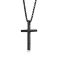 Customizable Stainless Steel Cross Pendant with Trendy Gold Plated Link Chain Religious Jewelry Charms for Fashion Necklaces
