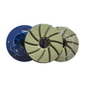 5 Inch 125mm Durable High Shine Diamond Resin Edge Polishing Pads With Snail Lock