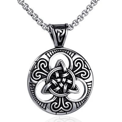 2025 Hot Sale Viking Scanavia Viking Celtic Knot Amulet Stainless Steel Pendant Necklace Men's Gift