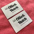Laser Cut Neat Edge Brand Name Woven Patchclothing Inside Woven Label