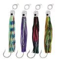 10.5in Resin Head Saltwater Trolling Fishing Lures High Intensity Color Tuna Lures Rigged Hook Octopus Skirt Lure