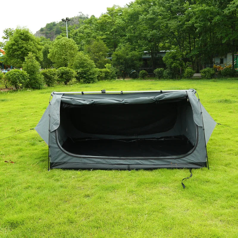 Single Portable Swag Tent on Sale Waterproof Ripstop Canvas Fabric for Outdoor Camping and Hiking