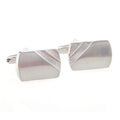 Wholesale Satin Finished Simple Cufflinks Custom Business Suit Shirt Fashion Accessory Wedding Tuxedo Trendy Jewelry Gift Set