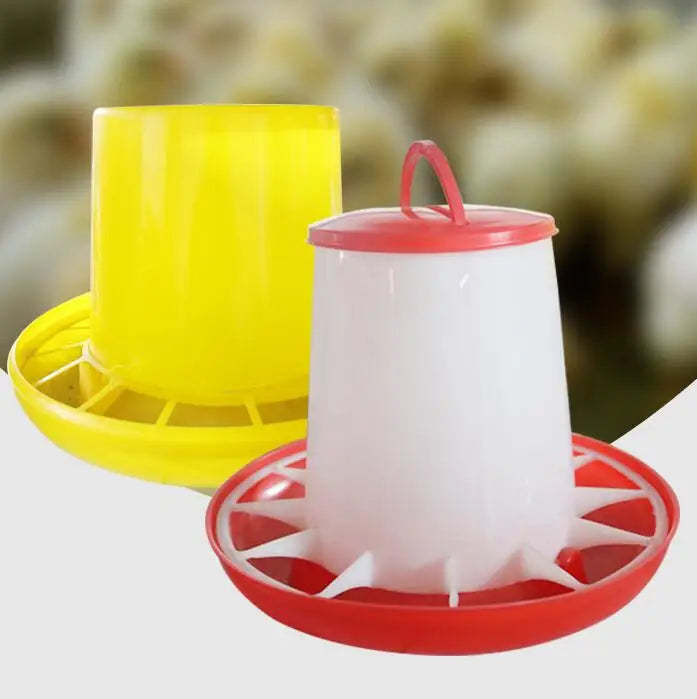 Chicken Feeder Plastic 1.5KG 2.5KG 6KG 8KG Capacity Chicken Duck Feeding Equipment