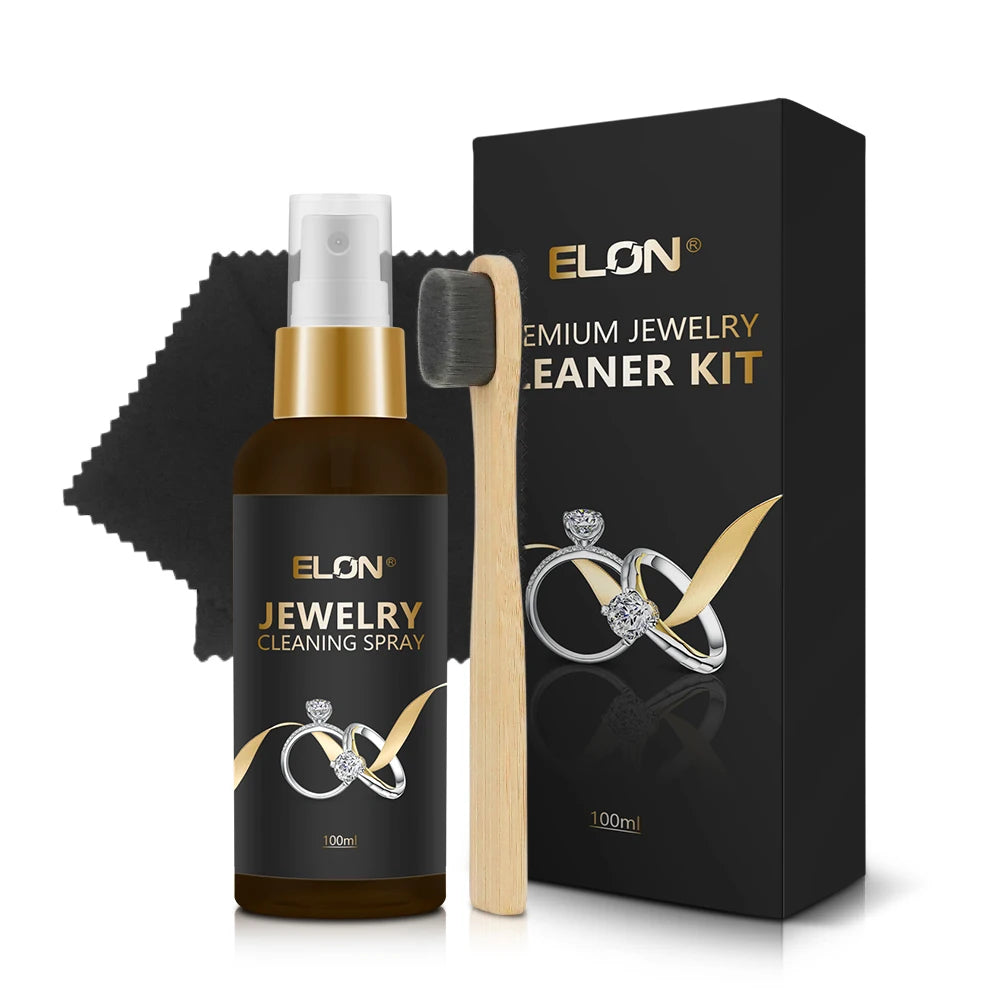 Wholesale Price Easy-To-Use 100% Natural Plant Extract Foam Jewelry Spray Cleaner Non-Toxic 100ml ELON Brand for Daily Use