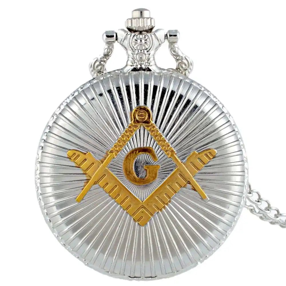Smooth and Bright Retro Big G Necklace Roman Pocket Watches