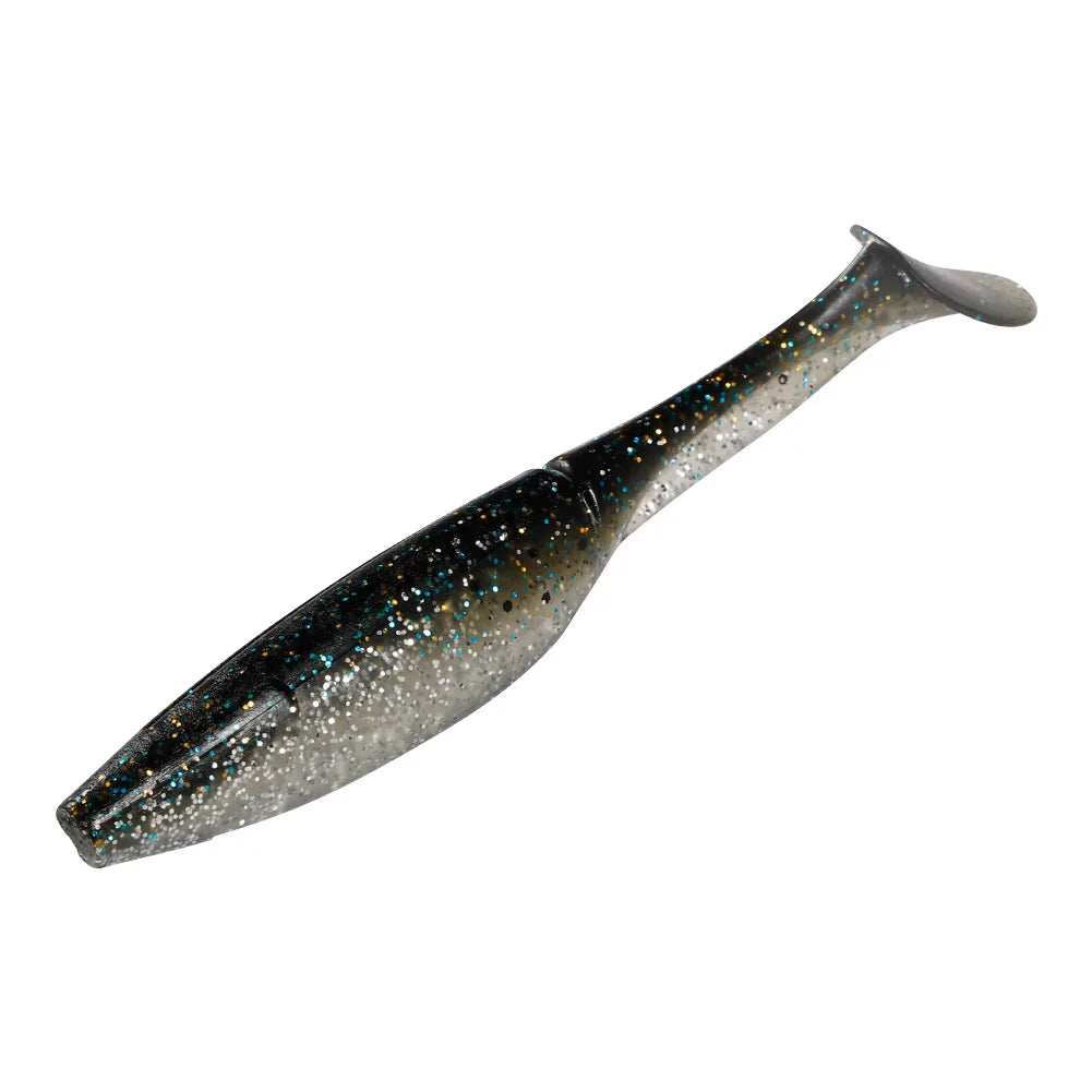 PVC Sinking Sea Fishing Lure Paddle Tail Swimbait Colorful  Walleye Zander Bass Soft Plastic Shad Baits
