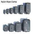 Nylon Rope Clamps Suitable for 6mm/8mm/10mm/12mm Nylon Ropes with Stainless Steel Screws for Dog Leashes