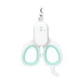 Professional LED Cat Nail Clipper with U-V Light Stainless Steel Pet Claw Trimmer Charge-Powered Avoids Cutting Pet Claw Care