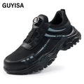 GUYISA Black Sports Series New Standard Plastic Toe Cap Rubber-plastic Sole Insulated 10KV Labor protection Shoes