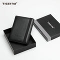 Warm Smooth Mature Style 6.1-inch Genuine Leather RFID Anti-theft Function Waterproof Breathable Business Daily Men's Wallet