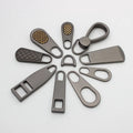Nolvo World  Low Moq Metal Matte Nylon Zipper Puller Metal Head Zipper Pulls logo Zipper Slider for /clothes