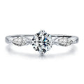JZ1464 Fashion Design 925 Sterling Silver Eternity Band Rings Boho Jewellery Engagement Zircon Diamond Ring Bands for Women