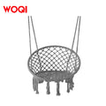 For WOQI Manufacturer Fast Delivery Custom Macrame Swing Hanging Hammock Chair Free Samples Low MOQ Made of Cotton