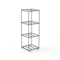 Ningbo China Factory Direct Advertising Car Alloy Wheel Rim Display Stand Steel Black Detachable Holds Max 4 22inch Wheels