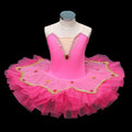 Tutu Girls Pompous Skirt Professional Children's Dance Dress Princess pink