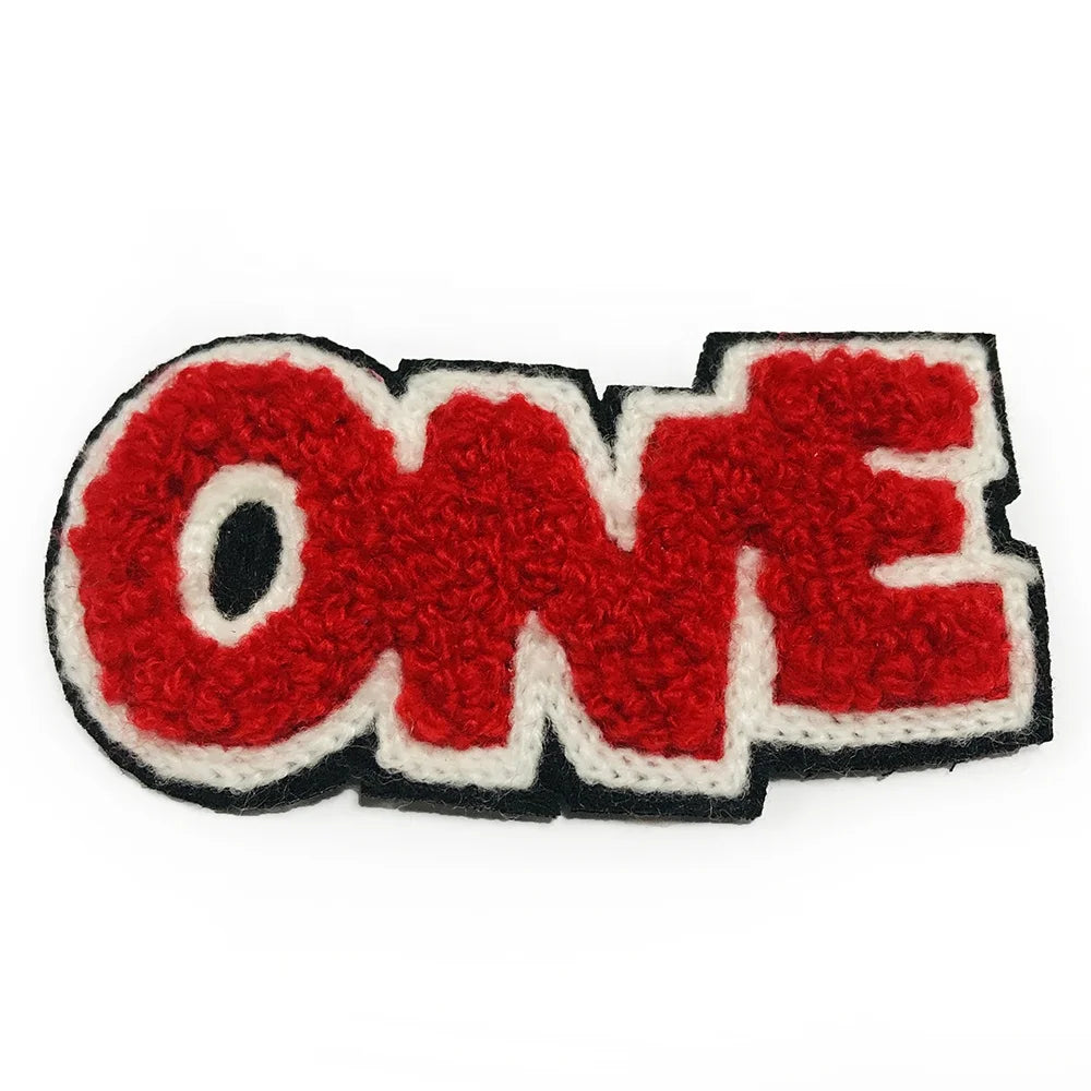 Custom Baseball Fleece Jackets Patch Embroidered Chenille Letter logo Patch