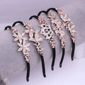 MIO Korean Rhinestone Bow Hair Band Wholesale Fashion Luxury Premium Texture Princess Anti-slip Flannel Headband