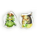 Custom Printed Colorful Acrylic Keychain Glitter Epoxy Resin Charms with Anime Characters