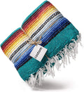 Factory Directly Customized Printed Size Large Assorted Bright Colors Portable Bulk Soft Yoga Mexican Blanket