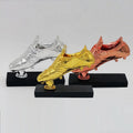 Manufacturer Custom Wholesale Resin Champions League Youth Soccer Football Golden Shoe Boot Trophy Award