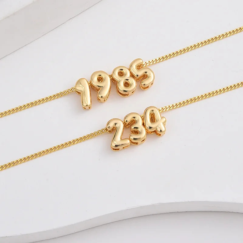 Bubble Ball Expansion English Letter Necklace Women Can DIY Personalized Assembly Letter Pendant Jewelry