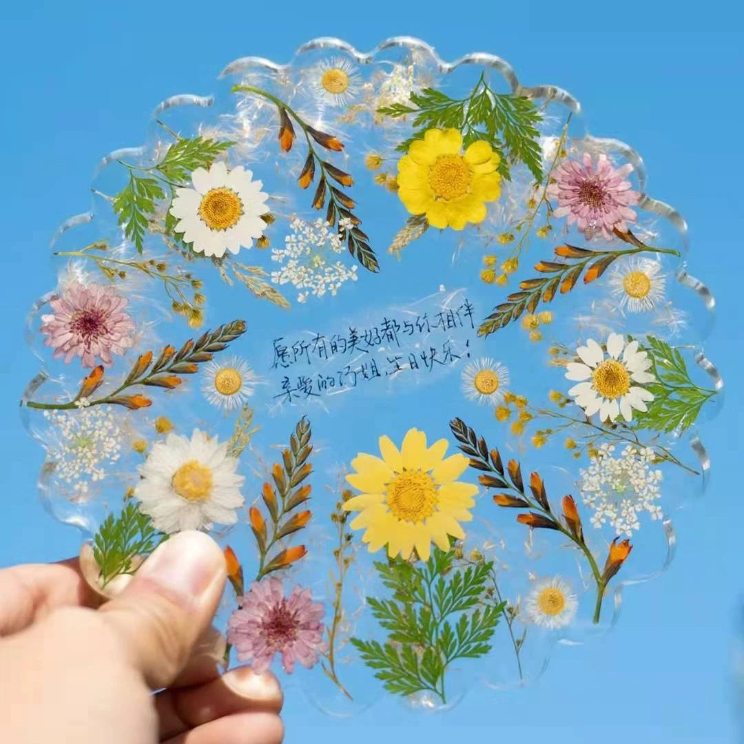 D-PF001 Mixed Natural Dried Flower Set Dried Pressed Flowers for DIY Candle Resin Jewelry Nail Crafts Pendant Floral Decor