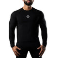 Mens Running T-shirt Sport Shirts Cotton Sport Shirts New Compression Gym Tights Running Round Collar Long Sleeve T Shirt
