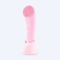 Waterproof Electric Face Scrubber for Deep Cleansing Sonic Vibration Heating Rechargeable Silicone Facial Cleanser