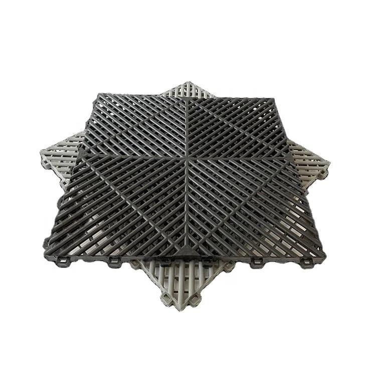 Wholesale Modern PVC Interlocking Garage Floor Tiles Anti-Slip PP Mats for Indoor Car Wash & Outdoor Workshops