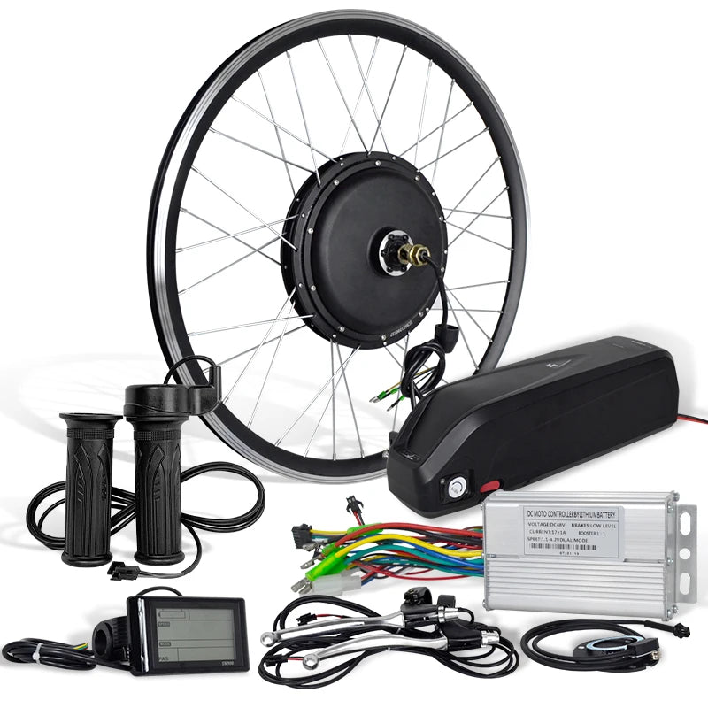 48v 1000w E Cycle Conversion Kit Ebike Hub Motor Rear Wheel E Bike Electric Ebike Conversion Kit 1000w With Battery