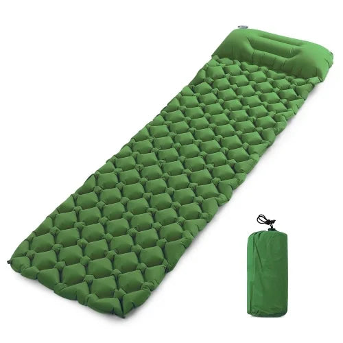 air Mattress with Pillow Sleeping Pad Inflatable   air Pillow  Pump Compact Ultralight Waterproof Camping Air Mat