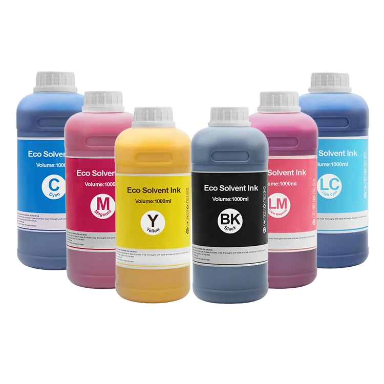 Best 6 Color Set Eco Solvent Ecosolvant Ink for Witt Color Ultra 3200 1908S 1601/9100 2302S 3302S/9200 1601S 1602S I3200 Dx5 Dx7
