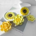 Floral Roses Aromatherapy DIY Resin Chocolate Baking Moulds Silicone Candle Mould for Cake Tools Crystal Drip Rose Design