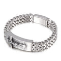 KALEN Black Friday Mens Stainless Steel Fashion Jewelry Bracelets Christian Jesus Bracelet Bangle