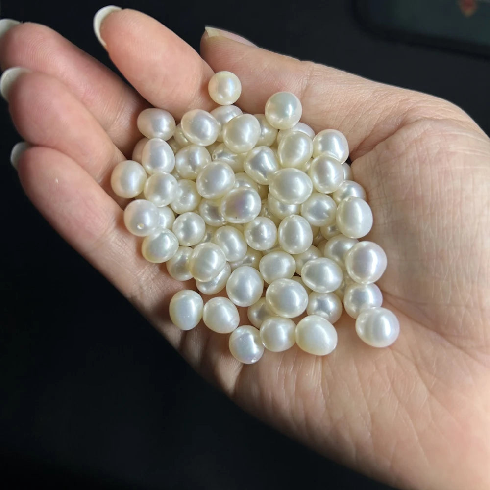 HQ GEMS 4-14mm Zhuji Potato Pearl Beads Wholesale Oval Loose Freshwater Pearls