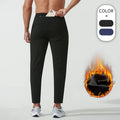 Autumn Winter Men's Fleece Running Pants Breathable Loose Quick-drying Sports Pants Mobile Phone Pocket Training Fitness Pants