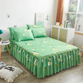 Custom 100% Polyester Printed American Style Durable Home King Size Daisy Bed Skirts with 100TC and 20 Fabric Count